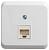 Розетка RJ45 кат.5Е О/У Белый Etude