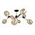 Люстра на штанге SEPPIA A4211PL-8BK<br/> Arte Lamp