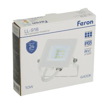 Прожектор сд LL-918  10W 6400K IP65 Feron