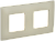 Рамка 2-я Бежевый Skandy