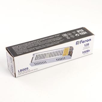 Блок питания для сд ленты 12V IP20 100W LB009 Feron