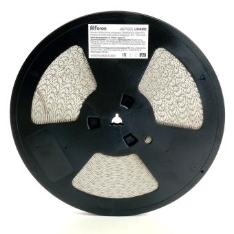 Лента светодиодная стабилизированная 120SMD(2835)/м 8Вт/м 48V 40000*10*1.22мм 6500К, IP20 LS420 Feron