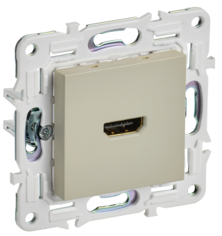 Розетка HDMI С/У Бежевый Skandy