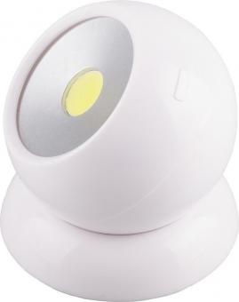 Светодиодный поворотный светильник 1LED 3W (3*AAA в комплект не входят),  75*80мм, белый, FN1209