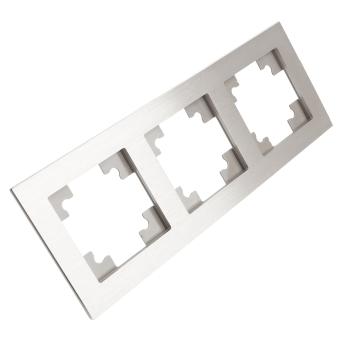 Рамка 3-я металл Серебро Катрин
