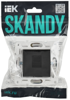 Розетка RJ45 кат.6 С/У Черный Skandy