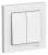 Выключатель 2-кл 10А С/У в сборе с рамкой Лотос AtlasDesign