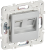 Розетка RJ45+RJ45 кат.5Е С/У Серебряный Skandy