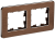 Рамка 2-я Металл Коричневый RE AL Brite Рамка 2-я Металл Коричневый RE AL Brite