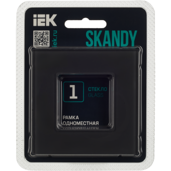 Рамка 1-м Стекло Графит Skandy