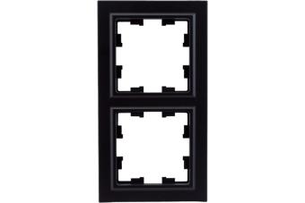 Рамка 2-я Черный Brite