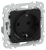 Розетка 1-м 16А С/У З/К со шторками+USB A+А 3,1А Б/К Черный FLITE