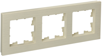 Рамка 3-я Бежевый рифленый Brite