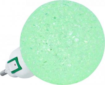 Ночник светодиодный NLA 10-BG ШАР зелёный с выключателем 230В IN HOME