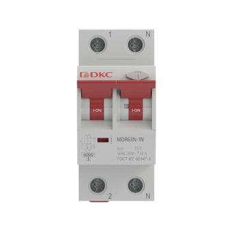 Диф.автомат АВДТ MDR63N 1P+N 50A C 30mA 6kA тип A DKC YON max