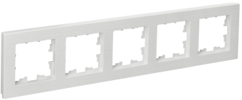 Рамка 5-я Белый рифленый Brite