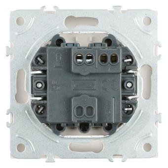 Выключатель 1-кл 10А С/У Белый фарфор Эмили