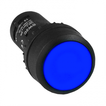 Кнопка SW2C-11 возвратная синяя EKF