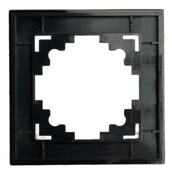 Рамка 1-я стекло Черный матовый Катрин