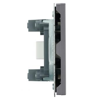 Розетка HDMI Платиново-серый Эмили