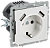 Розетка 1-м 16А С/У З/К со шторками+USB A+A 5В 3,1А Арктический Белый Brite