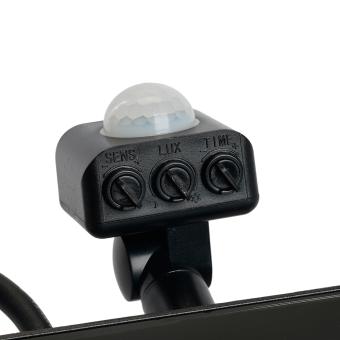 Прожектор светодиодный с датчиком движения 50W 6400K 230V черный IP44, LL-908