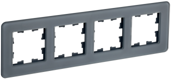 Рамка 4-я Стекло Графит Brite