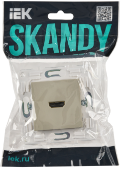 Розетка HDMI С/У Бежевый Skandy