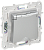 Розетка 1-м 16А С/У З/К со шторками с крышкой IP44 Серебряный Skandy