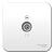 Розетка TV антенна О/У изолирующая пластина Белый Blanca