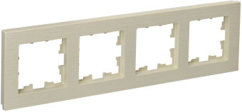 Рамка 4-я Бежевый рифленый Brite