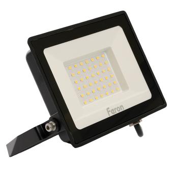 Прожектор светодиодный 2835 SMD 50Вт 4000K IP65  AC220V/50Hz, черный LL-921
