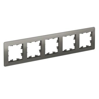 Рамка 5-я, Сталь/дымчатый черный AtlasDesign Air Systeme Electric