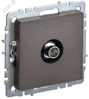 Розетка TV антенна С/У оконечная Бронза Brite