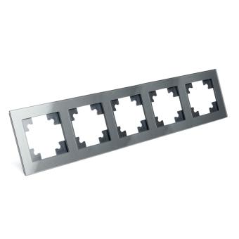 Рамка 5-я стекло Графит Катрин