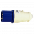 Вилка 023 2Р+РЕ 32А 220В IP44 EKF