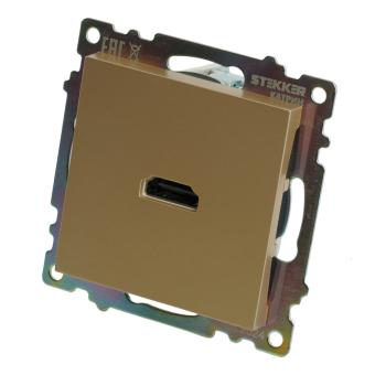 Розетка HDMI Золото Катрин