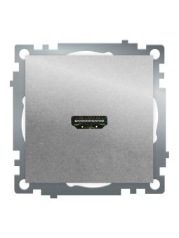 Розетка HDMI Серебро Катрин