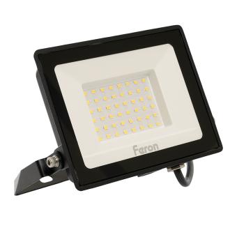 Прожектор светодиодный 2835 SMD 50Вт 4000K IP65  AC220V/50Hz, черный LL-921