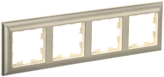 Рамка 4-я Бежевый/Шампань Brite