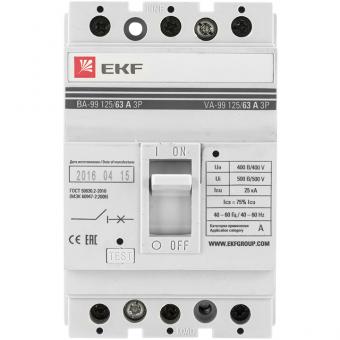 Автоматический выключатель ВА-99 125/50А EKF