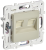 Розетка RJ45+RJ45 кат.5Е С/У Бежевый Skandy