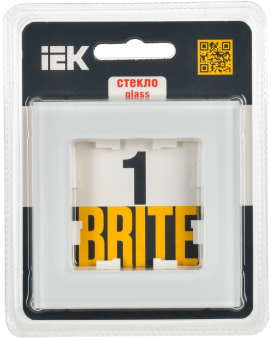 Рамка 1-я Стекло Белый матовый Brite