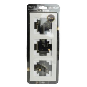 Рамка 3-я стекло Белый матовый Катрин