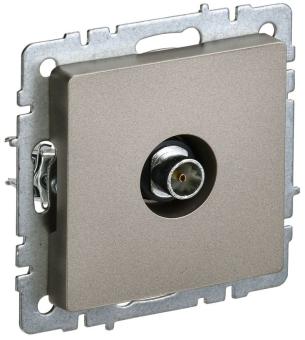 Розетка TV антенна С/У оконечная Шампань Brite