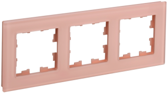 Рамка 3-я Стекло Персиковый матовый Brite