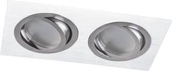 Светильник встраиваемый  DL2802 потолочный MR16 G5.3 белый-хром Feron