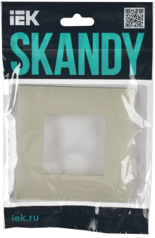 Рамка 1-м Бежевый Skandy