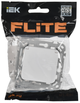 Розетка 1-м 16А С/У З/К со шторками с крышкой IP44 Б/К Белый FLITE