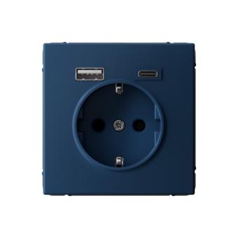 Розетка USB A+C, 5В/2,4А/3,0А, 2х5В/1,5А, Аквамарин ARTGALLERY